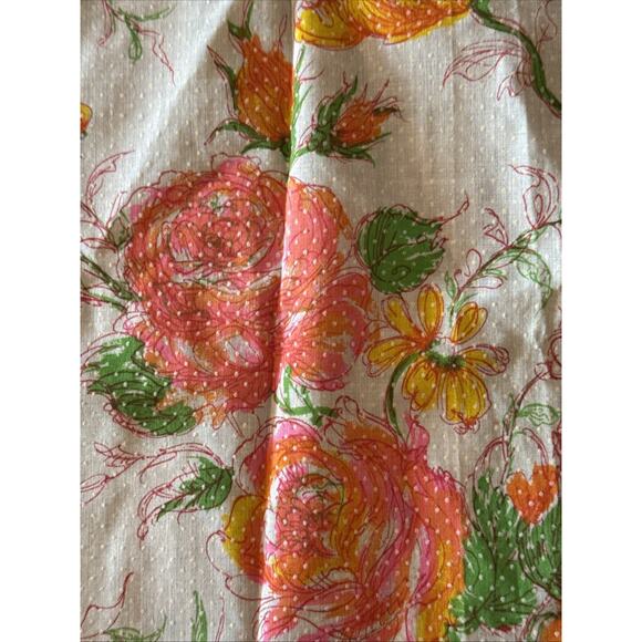 Vintage 80s Fabric Lot 3 Cotton Floral Country Kitchen Quilt Craft Cutter Pieces - Picture 8 of 10